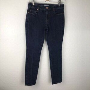 Ann Taylor Loft Women's Blue Jeans Curvy Skinny Low Rise Size 2/26